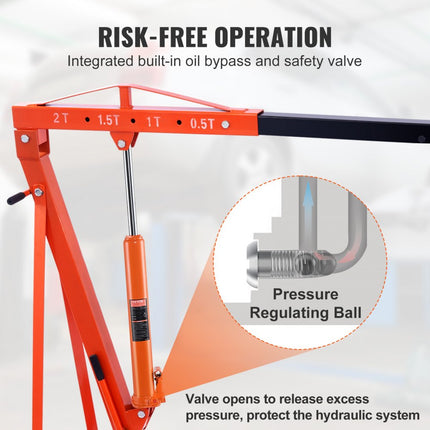 VEVOR hydraulische lange ramkrik, 8T motorliftcilinder met enkele zuigerpomp en platte basis, hydraulische autofleskrik voor motorliften, garage-/winkelkranen, boerderij enz.