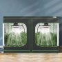 VEVOR kweekkast 305 x 305 x 203 cm kas gemaakt van 19 mm stalen frame en 600D Oxford stof kweektent 60 kg laadvermogen kweekkast geschikt voor 400 W kweeklicht binnen kweektent