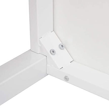 Derins BT30ws 1x Bartisch Bistrotisch Stehtisch Esstisch, Metallgestell, Tischplatte aus MDF, Weiß, 140x40x100cm(BxTxH)