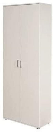 Derins – Mehrzweckschrank – Aktenschrank – Allzweckschrank – 2 Türen – Breite:70cm – Tiefe: 34 cm – Höhe: 190 cm – inkl. 5 Einlageböden – Melaminbeschichtet – Arconati – Weiß