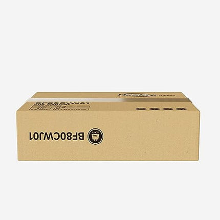 Derins Aktenschrank, Rollcontainer mit 2 Schubladen, Büroschrank mit Ladestation, und offenen Trennwänden, für Dokumente in A4-, Letter, für Büro, Arbeitszimmer, Marrone Vintage e Nero EBF80CWJ01