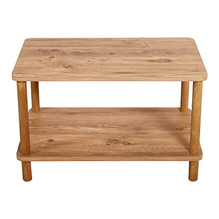 Derins Couchtisch Jelling Wohnzimmertisch Rechteckig Kaffeetisch 43 x 70 x 44 cm Sofatisch Holzoptik