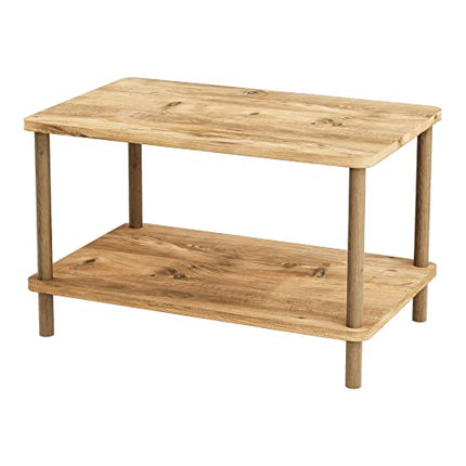 Derins Couchtisch Jelling Wohnzimmertisch Rechteckig Kaffeetisch 43 x 70 x 44 cm Sofatisch Holzoptik
