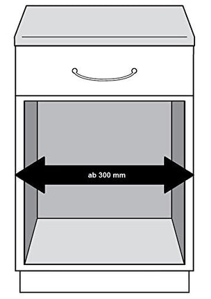 Derins Abfallsammler Tandem 3666101 | für Schränke ab 300 mm Breite | Einbau Mülleimer 2 x 15L | Vollauszug mit Teleskopschienen | Anthrazit