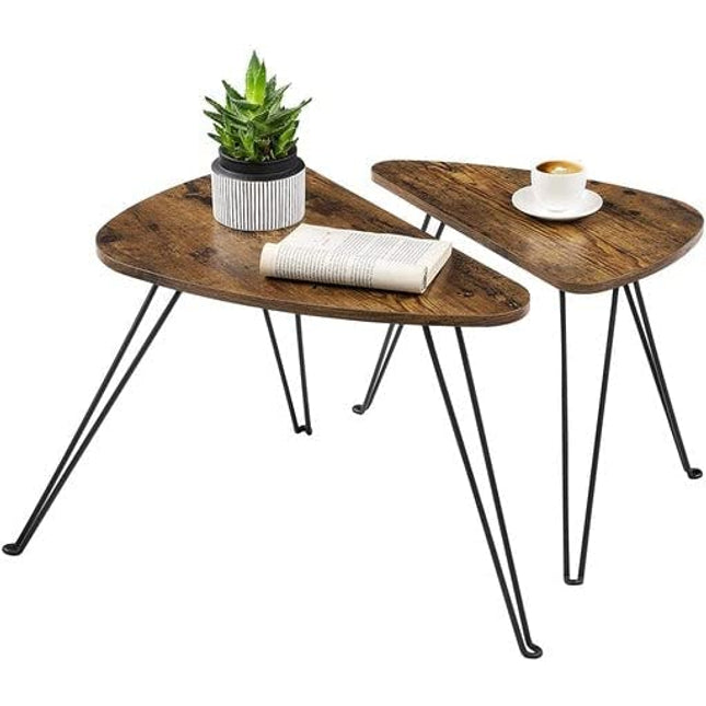 VASAGLE Side table, Coffee tables, set of 2 side tables, LNT012B01