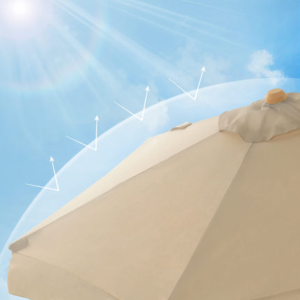 SONGMICS Sonnenschirm 300 cm, achteckiger Gartenschirm