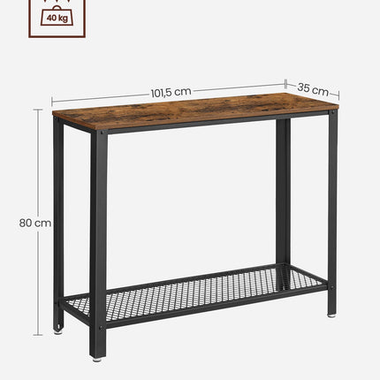 VASAGLE Console table wood and metal in industrial design