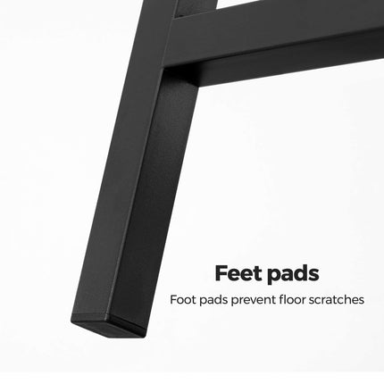 VASAGLE Set van 2 barkrukken, hoge eetkamerstoelen, voor keuken, eetkamer, woonkamer, industriële stijl, vintage bruin en zwart LBC65X