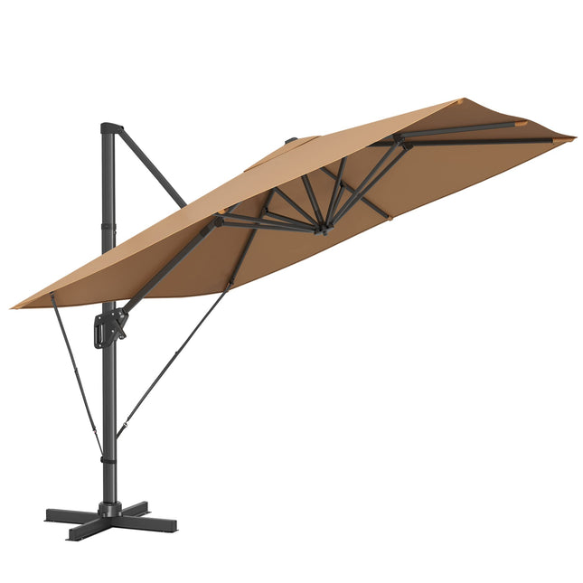 SONGMICS Parasol 290 x 290 cm, floating parasol, garden parasol