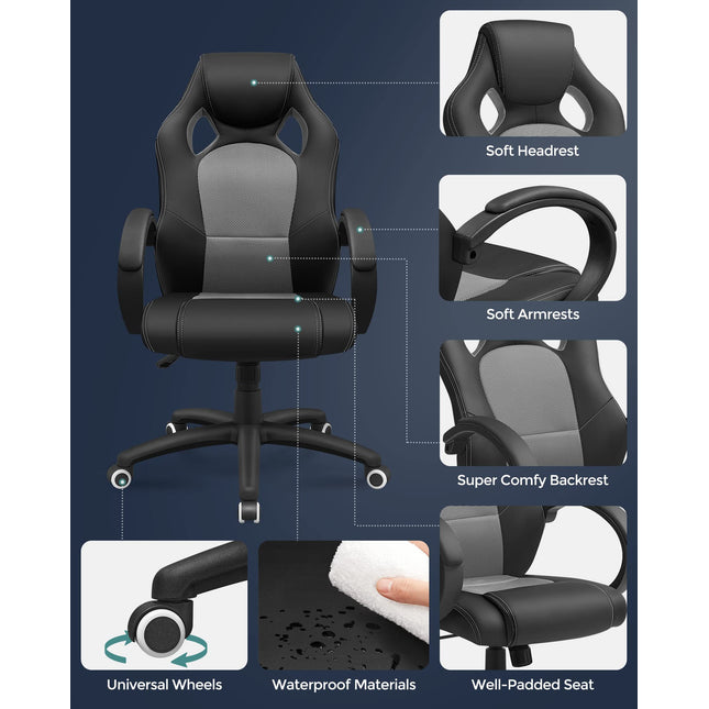 SONGMICS Racing chair office chair gaming chair OBG56BG