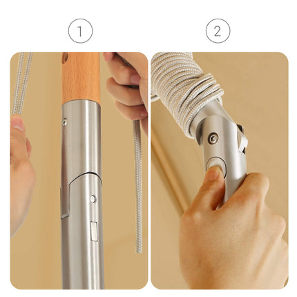 SONGMICS Sonnenschirm 300 cm, achteckiger Gartenschirm