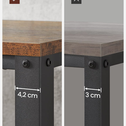 VASAGLE Console table wood and metal in industrial design