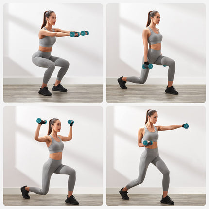 SONGMICS Halterset, Zeshoek,  2 x 1 kg, 2 x 2 kg, 2 x 3 kg,