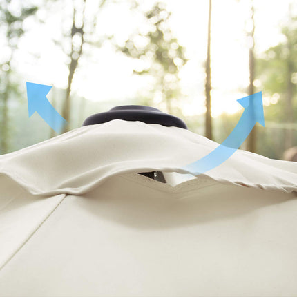 SONGMICS Parasol, octagonal, folding garden screen with crank