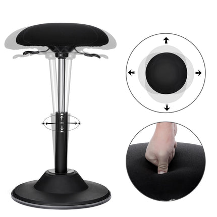 SONGMICS In hoogte verstelbare bureaukruk, zithoogte 50-70 cm