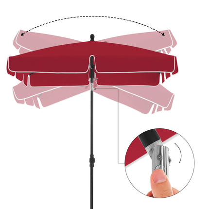 SONGMICS Parasol for balcony, rectangular garden screen