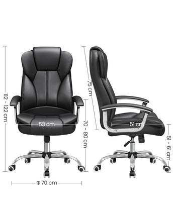 SONGMICS Obg57B Office chair, Executive chair,