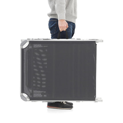 SONGMICS Liegestuhl Sonnenliege, große Sonnenliege 65 x 200 x 48 cm, Tragkraft 150 kg, mit verstellbarer Rückenlehne, Sonnenschutz klappbar, für Garten, Balkon, Terrasse, Grau, GCB26GY