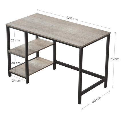 VASAGLE Bureau, computertafel, pc-tafel, bureautafel