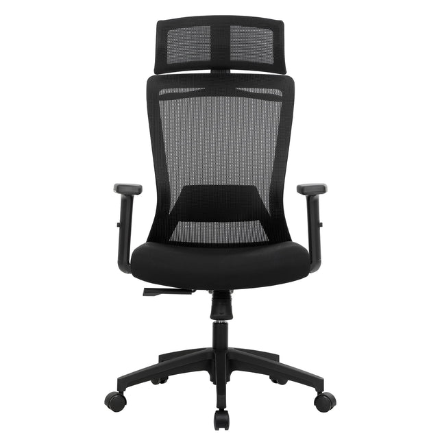 SONGMICS Office chair, ergonomic office chair, black OBN057B02