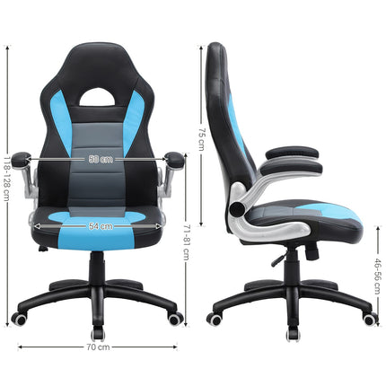 SONGMICS gamingstoel, racestoel, OBG28BU