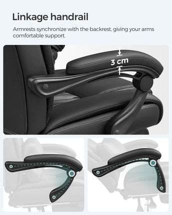 SONGMICS Bureaustoel  67 x 66 x 116 cm OBG71B