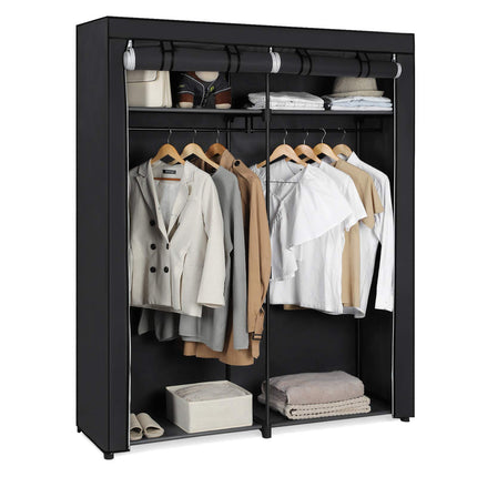 SONGMICS Garderobe, garderobe met 2 kledingrails
