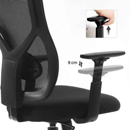 SONGMICS Office chair, black OBN36BK
