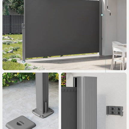 SONGMICS zijluifel, 160 x 400 cm (H x L), privacyscherm GSA164G01