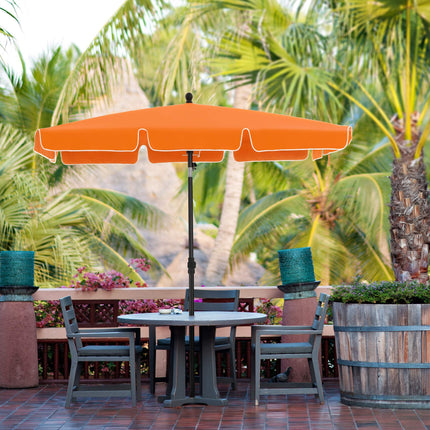 SONGMICS parasol, rectangular garden parasol made of polyester