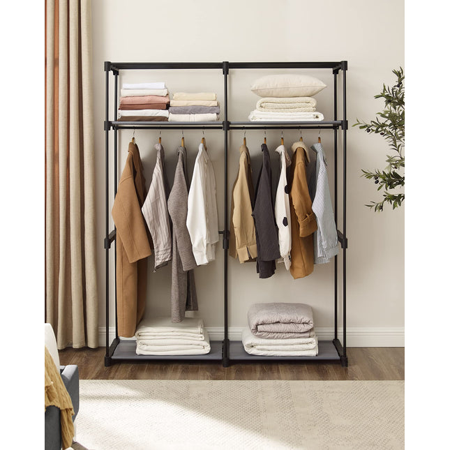 SONGMICS Garderobe, garderobe met kledingstaven