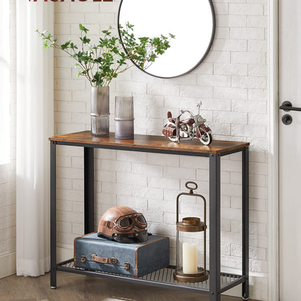 VASAGLE Console table wood and metal in industrial design