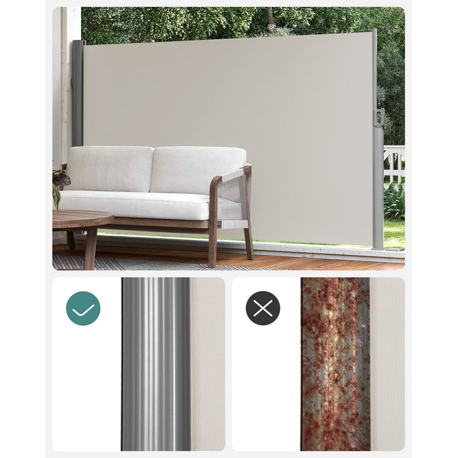 SONGMICS zijluifel, 180 x 400 cm (H x L), privacyscherm GSA184E01