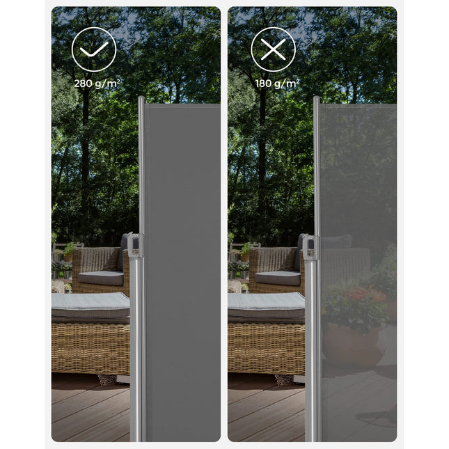 SONGMICS Zijluifel, uittrekbaar, 2 x 3,5 m (H x L), GSA205G