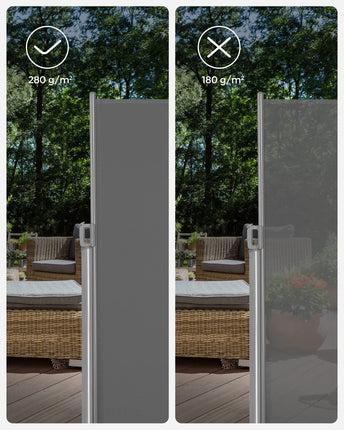 SONGMICS side awning, 200 x 400 cm (H x L), privacy screen GSA204G01