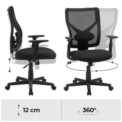 SONGMICS Office chair, black OBN36BK