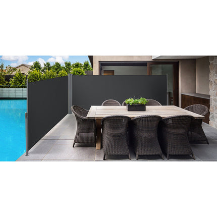 SONGMICS Dubbele zijluifel, uittrekbaar, 1,6 x 6m (H x L)GSA320G