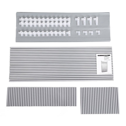 SONGMICS Schuhregal mit 10 Ebenen, Schuhaufbewahrung, Organizer für bis zu 50 Paar Schuhe, für Wohnzimmer, Ankleidezimmer und Flur, Vliesstoff, 100 x 29 x 175 cm, Grau LSR10G