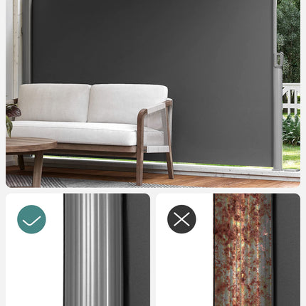 SONGMICS zijluifel, 160 x 400 cm (H x L), privacyscherm GSA164G01