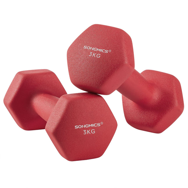 SONGMICS 2 Piece Set Dumbbells Dumbbells Gym Dumbbells Vinyl
