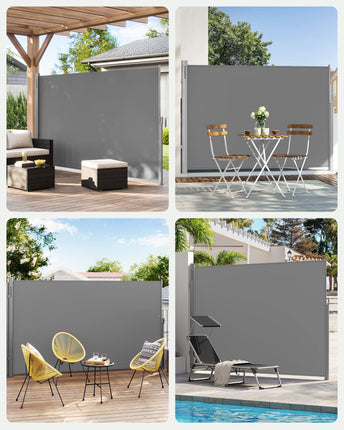 Songmics GSA184G03 Side awning, extendable, 180 x 400 cm