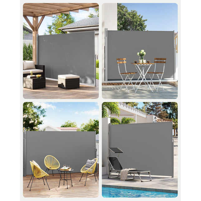 Songmics GSA184G03 Zijluifel, uittrekbaar, 180 x 400 cm