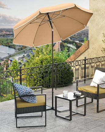 SONGMICS Strandschirm, Ø 200 cm, Gartenschirm